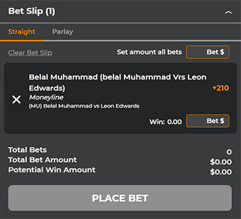 Cupón de UFC de MyBookie