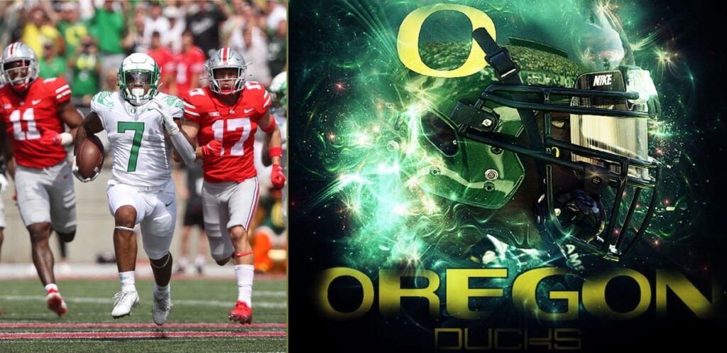 Ducks Defeat OSU With Oregon Background