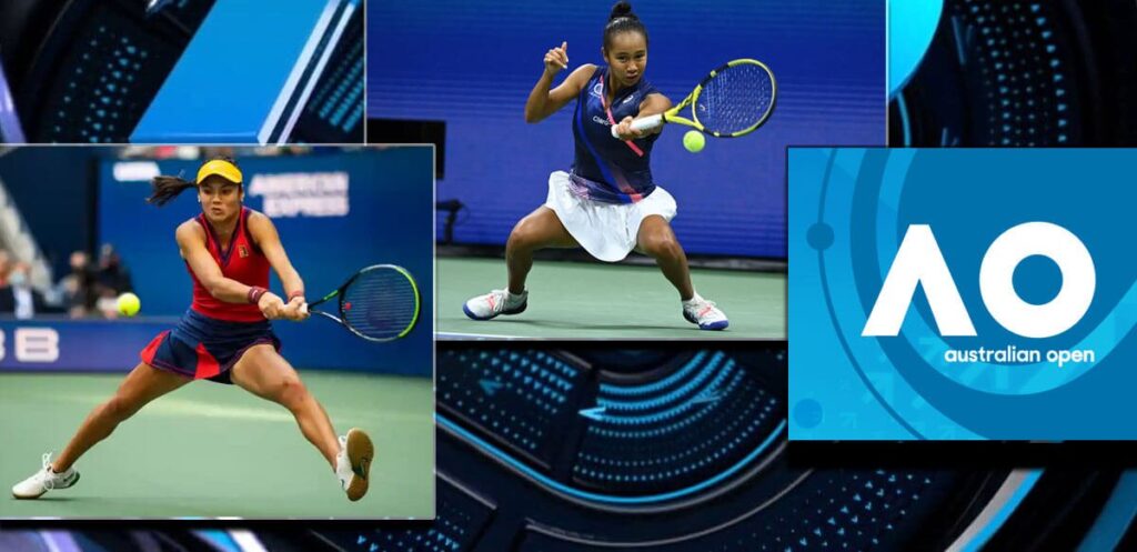 Leylah Fernandez And Emma Raducanu Australian Open