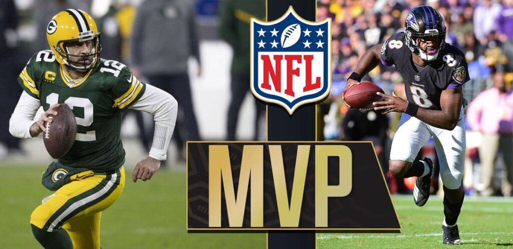 Aaron Rodgers And Lamar Jackson MVP NFL