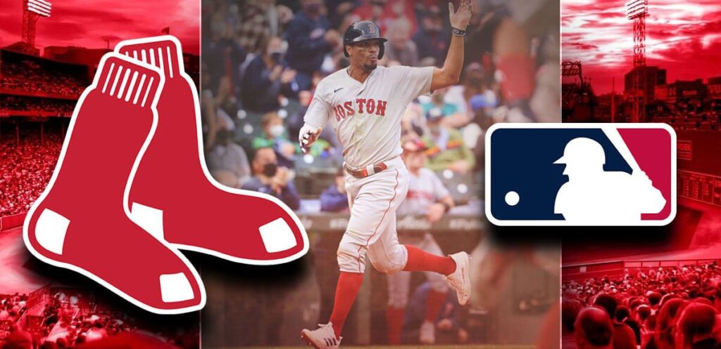 Boston Red Sox With MLB Background