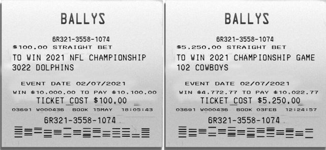Entradas para apuestas de la NFL