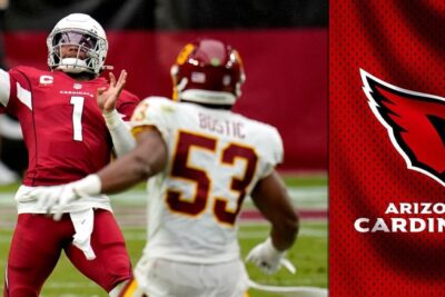 Kyler Murray With Cardinals Background