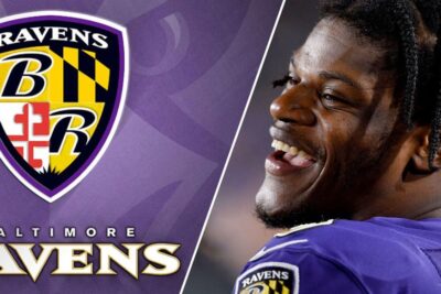 Ravens Logo With Lamar Jackson