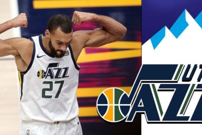 Rudy Gobert With Jazz Background