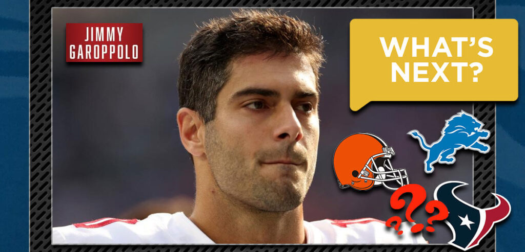 Las probabilidades muestran una cotización instantánea de Garoppolo después del trato.