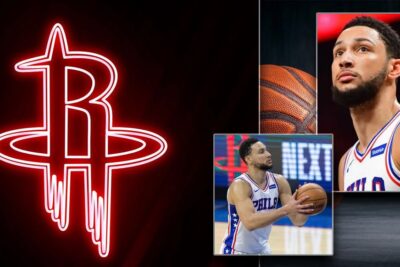 Ben Simmons With Rockets Background
