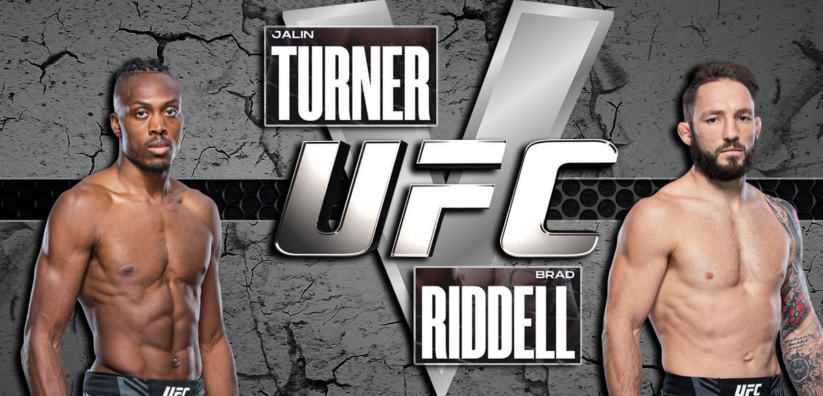 Jalin Turner Vs Brad Riddell UFC en el fondo