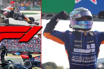 Daniel Ricciardo Winning Italian Grand Prix Hamtilon And Verstappen Crash