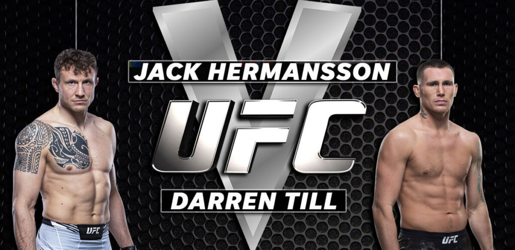 Jack Hermansson V Darren Till Silver UFC Logo