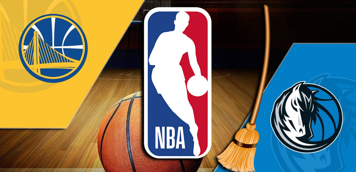 Warriors Vs Mavs Barrido Logotipo NBA