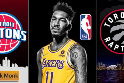 Pistons And Raptors Background Malik Monk