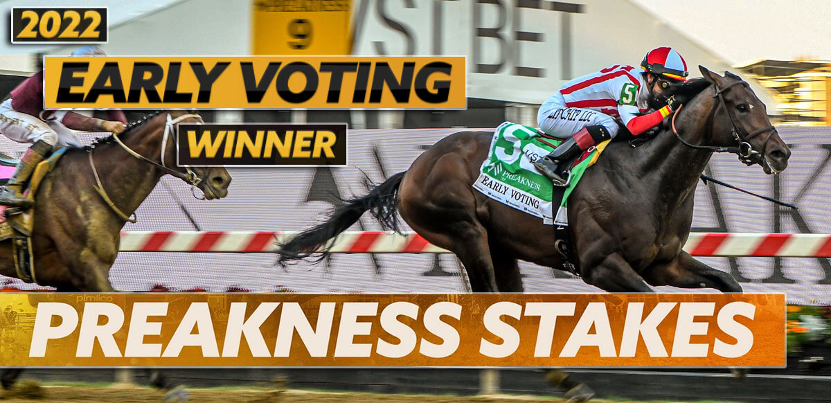 2022 Votación anticipada del ganador del Preakness Stakes