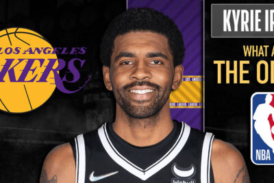 Kyrie Irving With Lakers Odds Background