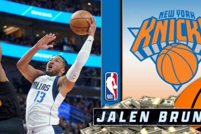 Jalen Brunson With New York Knicks Background