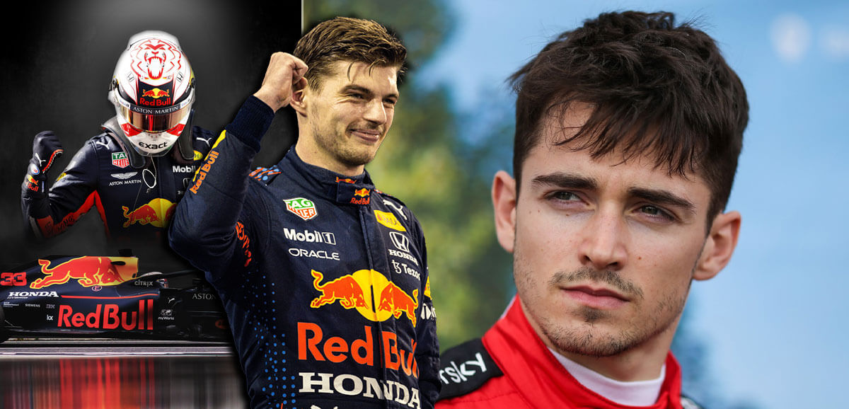 Max Verstappen y Charles Leclerc