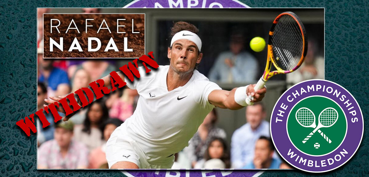 Rafael Nadal se retira de Wimbledon