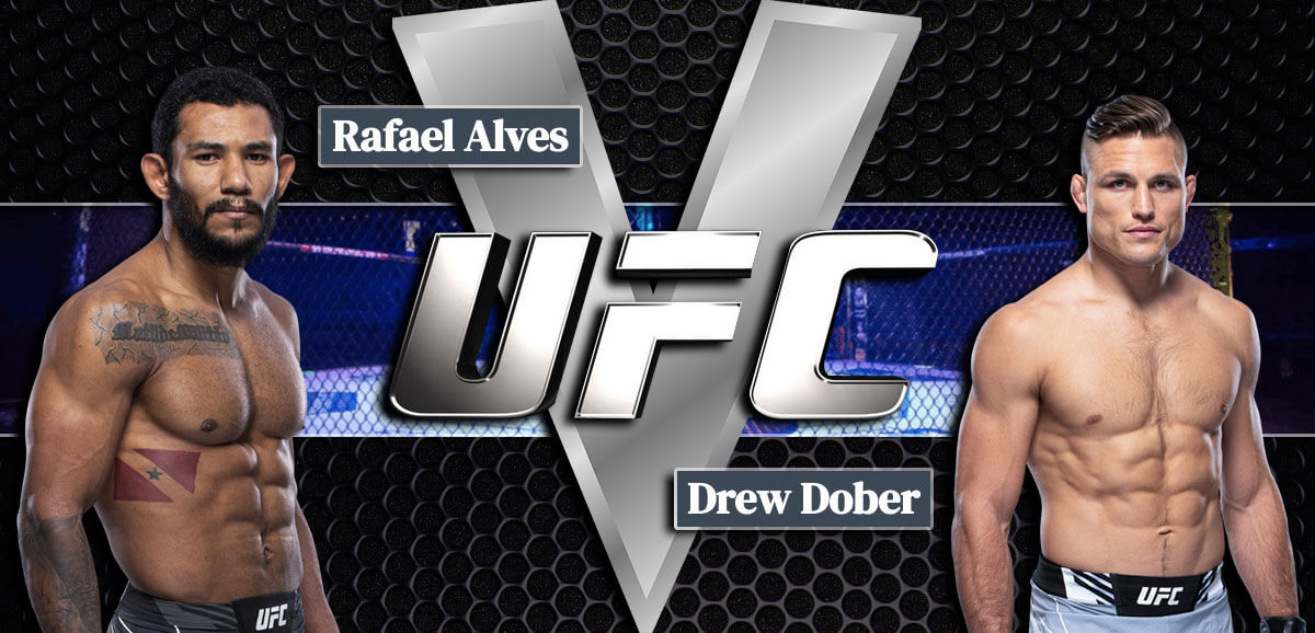 Rafael Alves V Drew Dober fondo plata UFC